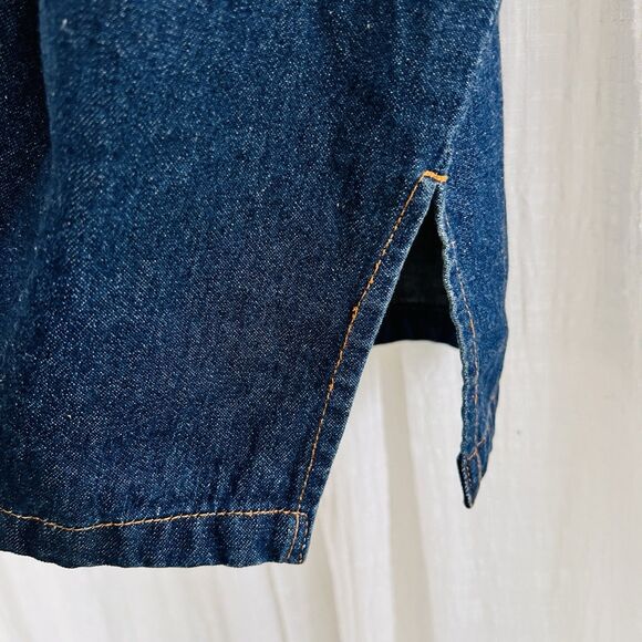 Molato 100% Cotton Boho Hippie Beachy Denim Tunic Shirt Seashells Plus 2X - Picture 4 of 8